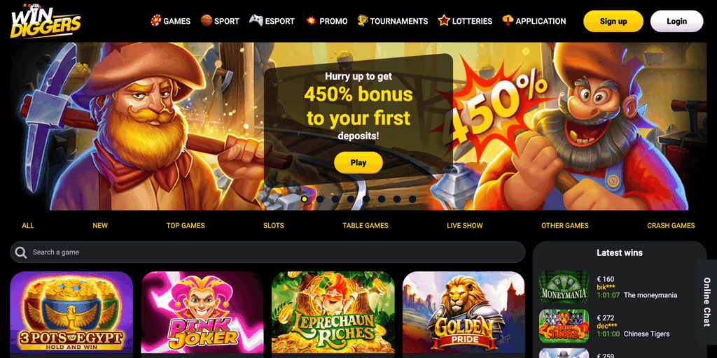 Win Diggers Casino Site Sis Sites